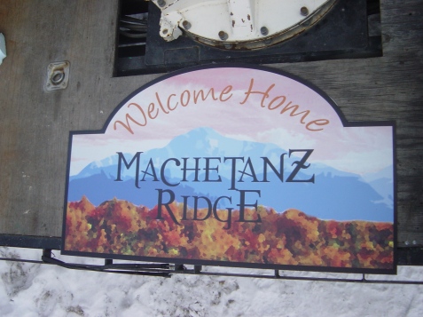 Machetanz Ridge sign